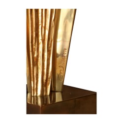 Pair of lamps signed CHARLES PARIS.