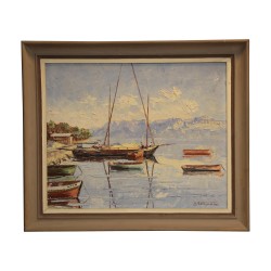 картина маслом на холсте, подписанная Gaston Robert PEITREQUIN...