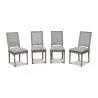 套 4 把白色漆面路易十六椅子，装潢…… - Moinat - 椅子