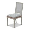Set of 4 white lacquered Louis XVI chairs, upholstery on … - Moinat - Chairs
