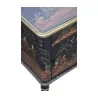 Paire de chevet Directoire avec décors chinois sur fond noir, … - Moinat - Bouts de canapé, Bouillottes, Chevets, Guéridons