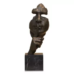 Bronze non signé, ancien tirage de la sculpture “Sérénité et …