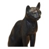 Chat égyptien noir en pierre reconstituée, patiné bronze verre … - Moinat - Accessoires de décoration
