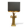Paar CHARLES PARIS Lampen aus Bronze und Messingblättern … - Moinat - Tischlampen