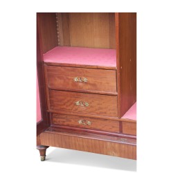 Armoire de style Louis XVI en palissandre et bois de rose avec