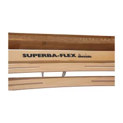 带弹簧床的仿古杉木床。 Superba-Flex 床架。 ……
