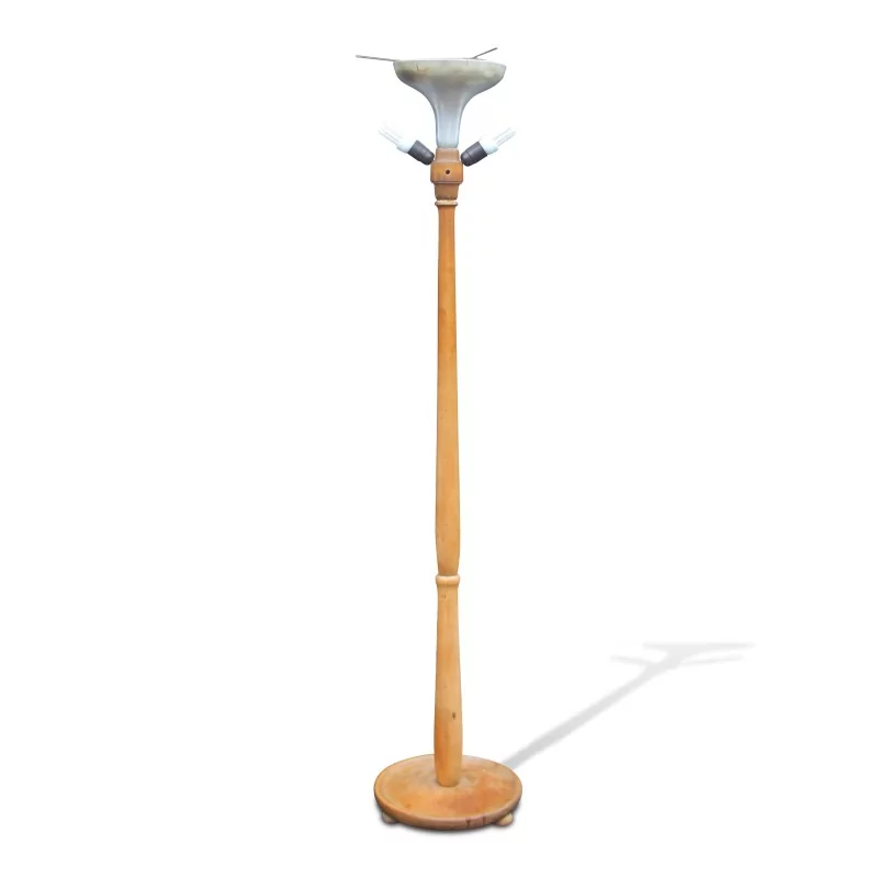 不带灯罩的木质落地灯 - Moinat - 落地灯