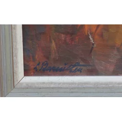 幅代表多瑙河景色的山水画，署名……