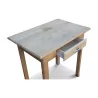 Small beech writing table with 1 drawer. - Moinat - Desks