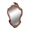 Miroir avec cadre en métal cuivré. - Moinat - Glaces, Miroirs