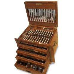 almost complete cutlery set (148 pieces) of metal cutlery …