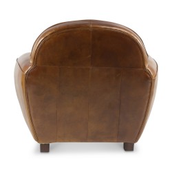 Club Paquebot armchair in cowhide leather. Seat height : …