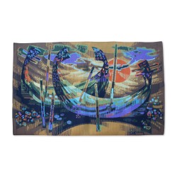 Tapisserie “Barque à Aveiro” 1979 N° 54/500 par Robert DEBIEVE …