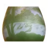 Small glass paste vase in the colors blue and green with … - Moinat - Boxes, Urns, Vases