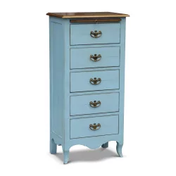 chest of drawers in light blue color