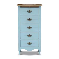 chest of drawers in light blue color