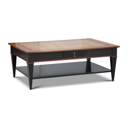 Table de salon avec plateau merisier