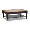 Directoire style living room table with wooden parquet top … - Moinat - Coffee tables