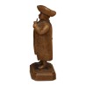 Pair of small Swiss characters in carved wood. Brianz… - Moinat - Decorating accessories