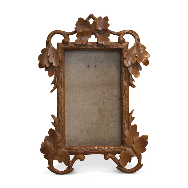 Wooden frame folded with oak leaves - Moinat - Picture frames