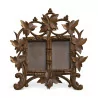 Double carved wooden frame decorated with vine leaves. … - Moinat - VE2022/3