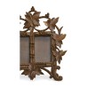 Double carved wooden frame decorated with vine leaves. … - Moinat - Picture frames