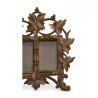 Double carved wooden frame decorated with vine leaves. … - Moinat - VE2022/3