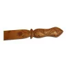 wooden letter opener decorated with leaves and flowers. Brianz… - Moinat - Brienz