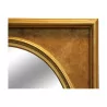 oval mirror with a gilded wooden frame. - Moinat - Mirrors