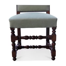 把古色古香的胡桃木路易十三椅子，马毛软垫和……