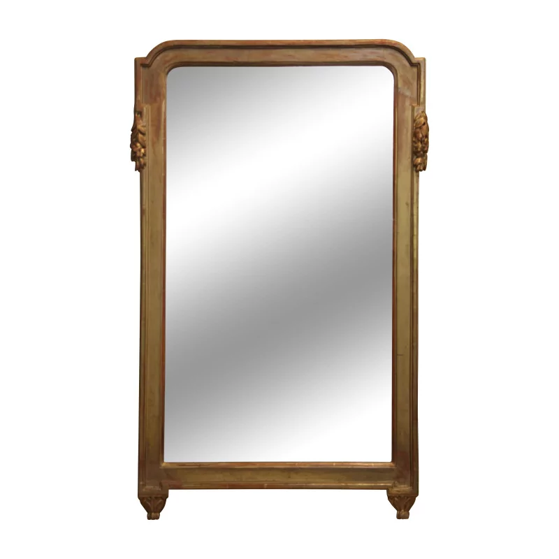 Louis XVI mirror with gilded wooden frame. - Moinat - Mirrors