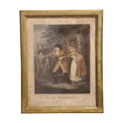 Engraving “THE ELOPEMENT” “Laetitia seduced from her Friends …