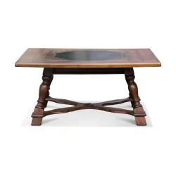Walliser Tisch mit Schiefer aus dem 18. Jahrhundert und …