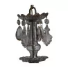 crystal glass chandelier with 4 lights. - Moinat - Chandeliers, Ceiling lamps
