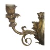 Pair of LXV bronze wall lights with 2 lights. - Moinat - Wall lights, Sconces