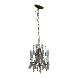 Lustre à cristaux en 2 partie2.