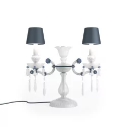 “MARIA THERESA” chandelier lamp with 2 frosted glass lights …