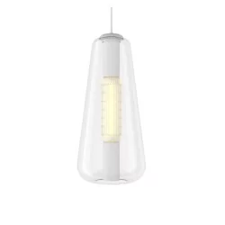 Modern “GEMMA” pendant light in glass.
