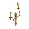 Paar Louis XV-Bronzeleuchter mit Putti. 2 Lichter. ENDE … - Moinat - Wandleuchter