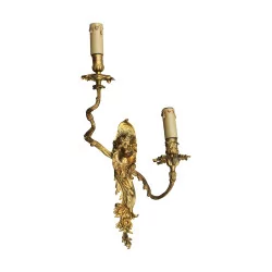 Paar Louis XV-Bronzeleuchter mit Putti. 2 Lichter. ENDE …