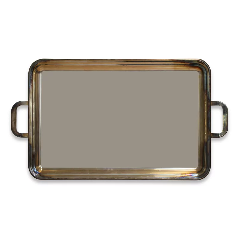 Béard silver metal tray in new condition. - Moinat - Silverware