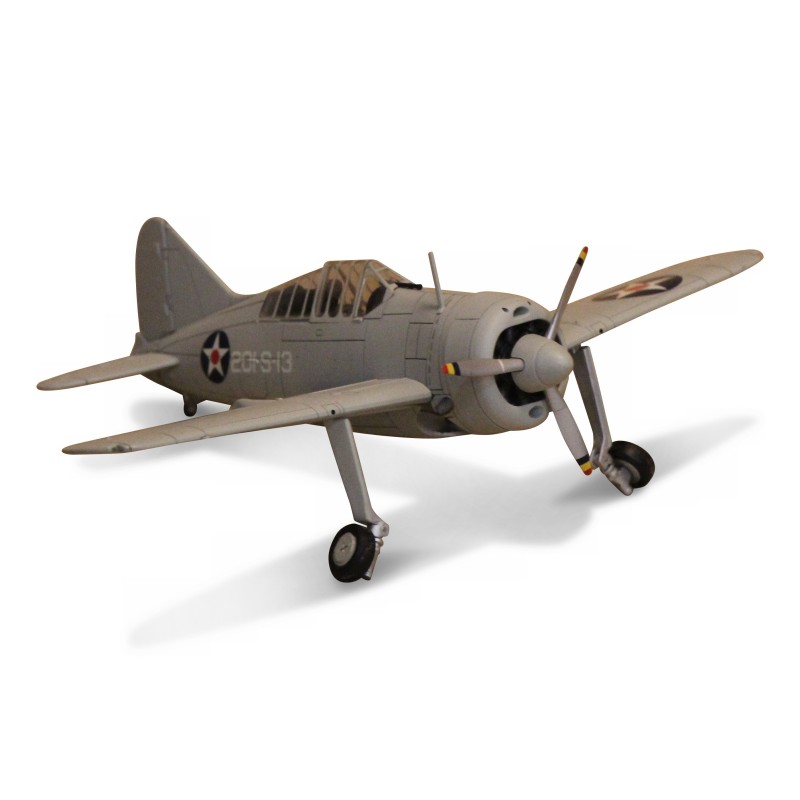 Maquette d’avion grise de la marque CORGI avec train - Moinat - Accessoires de décoration Maquette d’avion grise de la marque CORGI avec train - Moinat - Accessoires de décoration