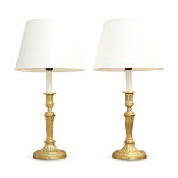 Paire de flambeaux Louis XVI