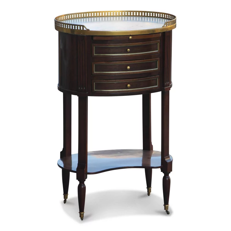 Louis XVI kidney table - Moinat - End tables, Bouillotte tables, Bedside tables, Pedestal tables