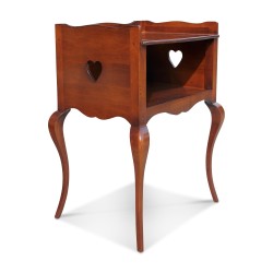 Louis XV style bedside table in cherry wood.
