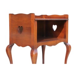 Louis XV style bedside table in cherry wood.
