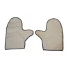 Pair of silver cleaning gloves - Moinat - Decorating accessories
