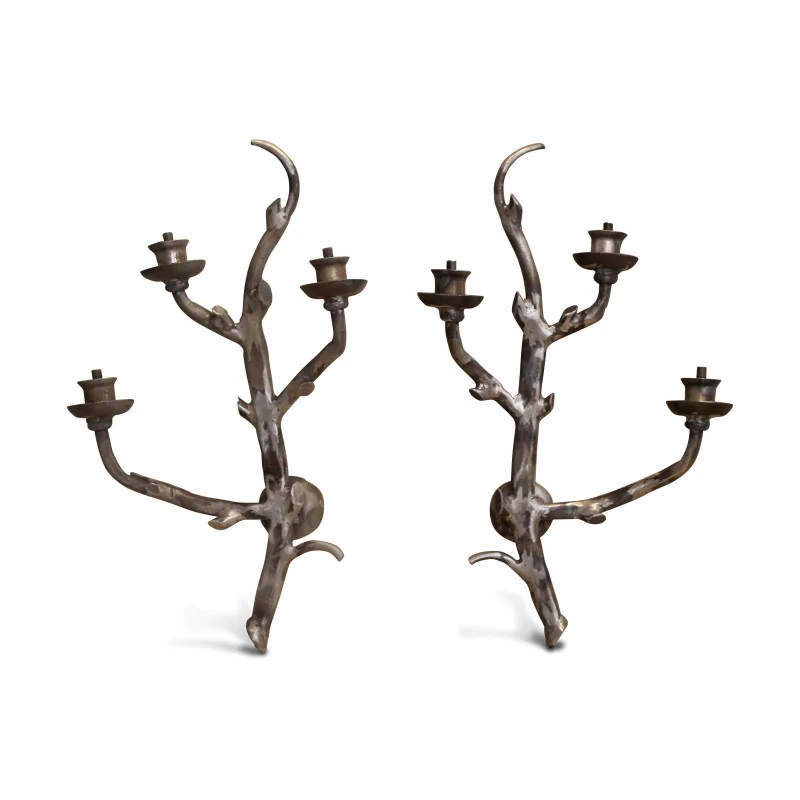 Pair of wall lights - Moinat - Wall lights, Sconces