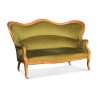 Louis-Philippe Sofa mit grünem geprägtem Samt bezogen. - Moinat - Sofas, Couchs