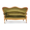 Louis-Philippe Sofa mit grünem geprägtem Samt bezogen. - Moinat - Sofas, Couchs
